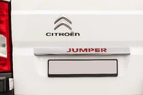 Citroen Jumper 2007–2025 Kromliste over nummerpladen med rød LED (rustfrit stål) foto 1
