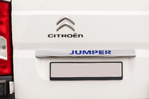 Citroen Jumper 2007–2025 Kromliste over nummerplade med blå LED (rustfrit stål) foto 1