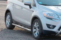 Ford Kuga 2008–2013 Siderør, lige (2 stk., rustfrit stål) foto 2