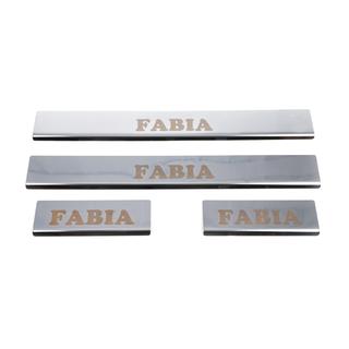 Carmos dørtrinslister (4 stk., rustfrit stål) Skoda Fabia 2000–2007 foto 4