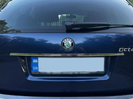 Skoda Octavia II A5 2010–2013 Kromliste over nummerpladen Carmos (rustfrit stål) foto 5