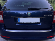 Skoda Octavia II A5 2010–2013 Kromliste over nummerpladen Carmos (rustfrit stål) foto 2