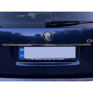 Kromliste over nummerpladen Carmos (rustfrit stål) Skoda Octavia II A5 2010–2013 foto 1