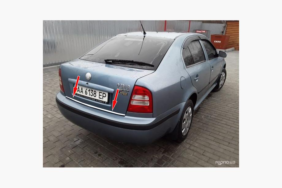 Skoda Octavia I Tour A4 1996–2010 Bagagerumskantliste (rustfrit stål) Image