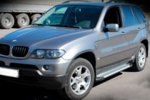 BMW X5 E53 1999–2006 Sidetrin Allmond Grey (2 stk., aluminium) foto 2