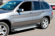 BMW X5 E53 1999–2006 Sidetrin Allmond Grey (2 stk., aluminium) foto 3