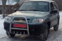 Chevrolet Niva 1998–2020 Kofangerbøjle QT007 (rustfrit stål) foto 3