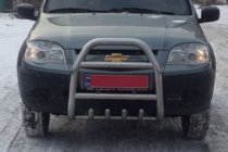 Chevrolet Niva 1998–2020 Kofangerbøjle QT007 (rustfrit stål) foto 2