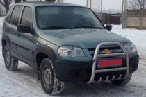 Chevrolet Niva 1998–2020 Kofangerbøjle QT007 (rustfrit stål) foto 4