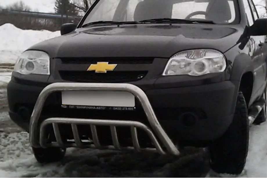 Chevrolet Niva 1998–2020 Kængurugitter WT002 (rustfrit stål) Image