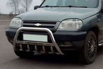 Chevrolet Niva 1998–2020 Kængurubøjle WT004 (rustfrit stål) foto 2
