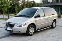 Chrysler Voyager 2001–2007 Sidetrin Fullmond (2 stk., aluminium) foto 1