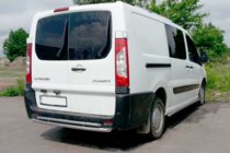 Peugeot Expert 2007–2016 Bageste beskyttelsesbøjle AK-002 – dobbelt (rustfrit stål) foto 1
