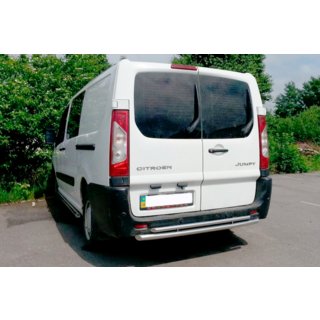 Bageste beskyttelsesbøjle AK-002 – dobbelt (rustfrit stål) Peugeot Expert 2007–2016 foto 3