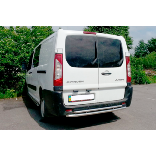 Bageste beskyttelsesbøjle AK-002 – dobbelt (rustfrit stål) Peugeot Expert 2007–2016 foto 3
