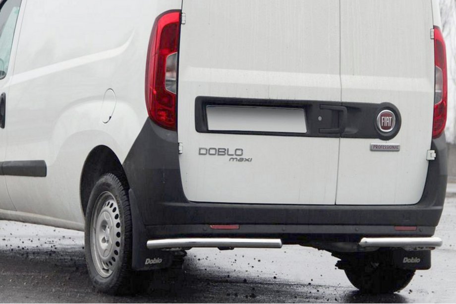 Fiat Doblo II 2010–2022 Bageste hjørnebeskyttere AK003 (rustfrit stål) Image