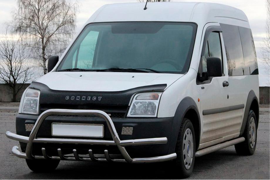 Ford Connect 2002–2006 Kængurubøjle med dobbeltrør WT004-Plus (rustfrit stål) Image