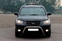 Hyundai Santa Fe 2 2006–2012 Kængurugitter WT007 (rustfrit stål) foto 3