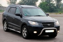 Hyundai Santa Fe 2 2006–2012 Kængurugitter WT007 (rustfrit stål) foto 2