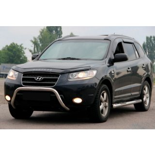Kængurugitter WT007 (rustfrit stål) Hyundai Santa Fe 2 2006–2012 foto 1