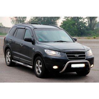 Kængurugitter WT007 (rustfrit stål) Hyundai Santa Fe 2 2006–2012 foto 2