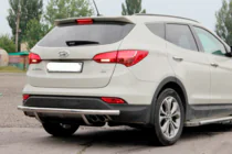Hyundai Santa Fe 3 2012–2018 Bagbøjle AK002 (rustfrit stål) foto 2