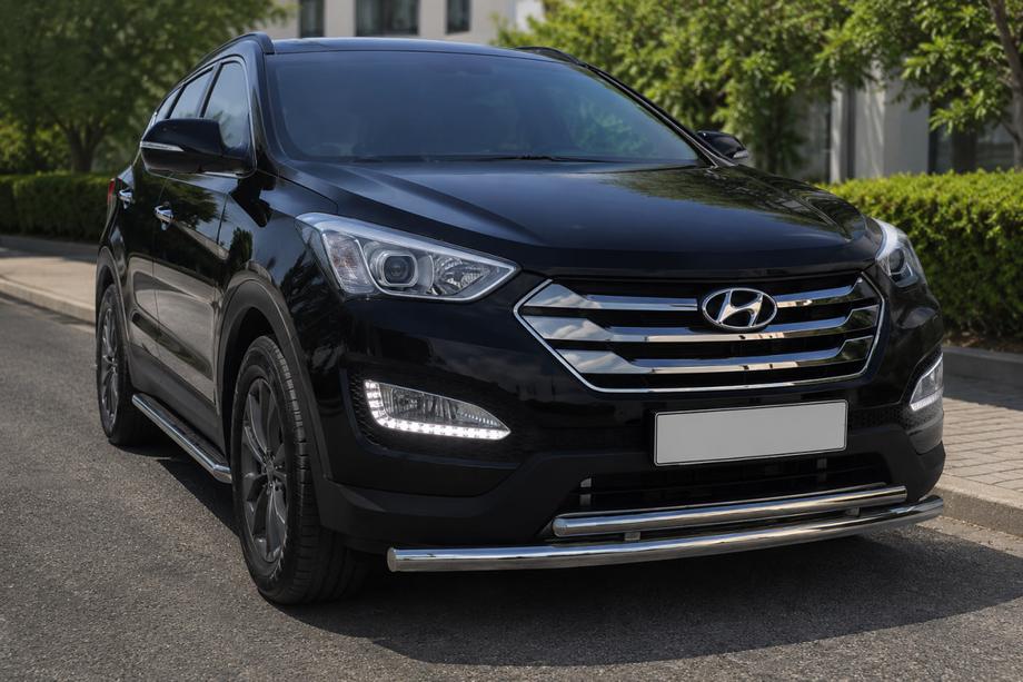 Hyundai Santa Fe 3 2012–2018 Frontbøjle ST014 (rustfrit stål) Image