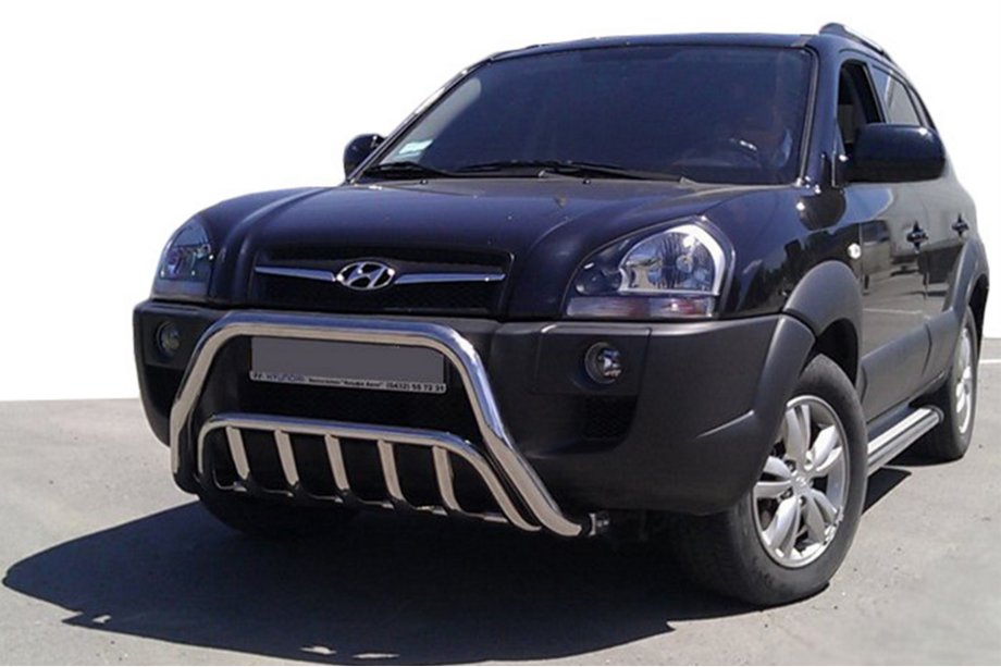 Hyundai Tucson JM 2004– Bullbar WT002 (rustfrit stål) Image