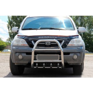 Bullbar QT007 (rustfrit stål) Kia Sorento I BL 2002–2009 foto 1