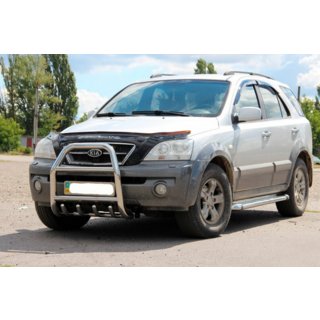 Bullbar QT007 (rustfrit stål) Kia Sorento I BL 2002–2009 foto 2