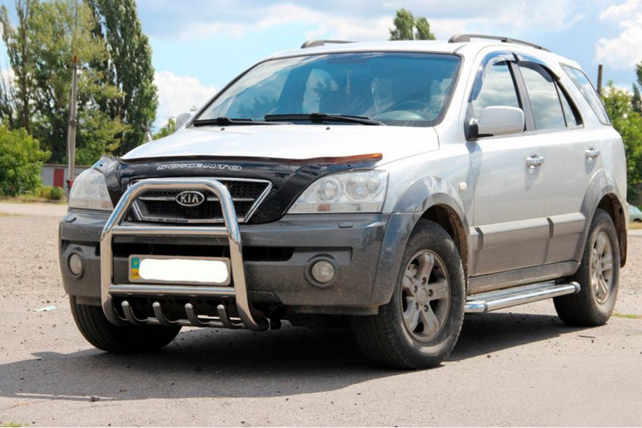 Kia Sorento I BL 2002–2009 Bullbar QT007 (rustfrit stål) Foto 2