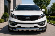 Kia Sorento II XM 2009–2014 Frontbeskytter ST009-15 (2013-2015, rustfrit stål) foto 1