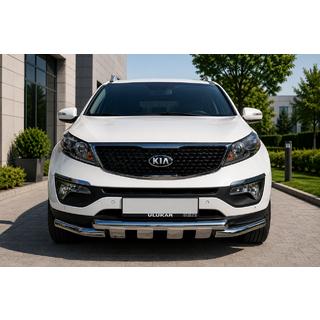 Frontbeskytter ST009-15 (2013-2015, rustfrit stål) Kia Sorento II XM 2009–2014