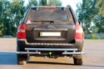 Kia Sportage 2004–2010 Bagbøjle AK007 (rustfrit stål) foto 2