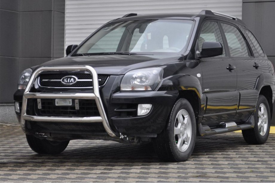 Kia Sportage 2004–2010 Kængurubøjle WT018 (rustfrit stål) Image