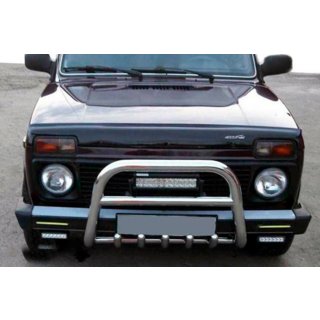 Bullbar QT006 (rustfrit stål) Lada Niva og Urban 1977– foto 1