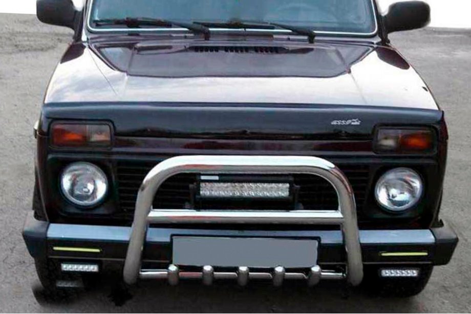Lada Niva og Urban 1977– Bullbar QT006 (rustfrit stål) Image