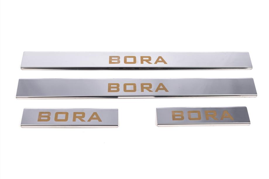 Volkswagen Bora 1998–2004 Dørtrinslister Carmos (4 stk., rustfrit stål) Foto 2