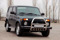 Lada Niva og Urban 1977– Bullbar QT007 (rustfrit stål) foto 4