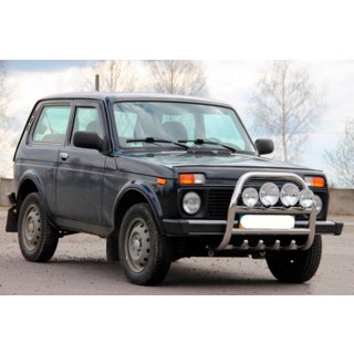 Bullbar QT007 (rustfrit stål) Lada Niva og Urban 1977– foto 3