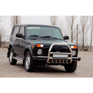 Bullbar QT007 (rustfrit stål) Lada Niva og Urban 1977– foto 4