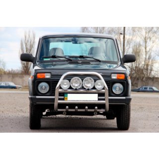 Bullbar QT007 (rustfrit stål) Lada Niva og Urban 1977– foto 2