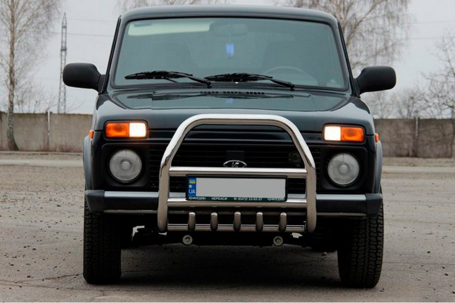 Lada Niva og Urban 1977– Bullbar QT007 (rustfrit stål) Image