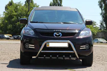 Mazda CX-7 2006–2012 Frontbeskyttelse WT003 (rustfrit stål) foto 2
