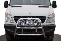 Mercedes Sprinter W906 2006–2018 Høj frontbøjle WT018 (rustfrit stål) foto 1