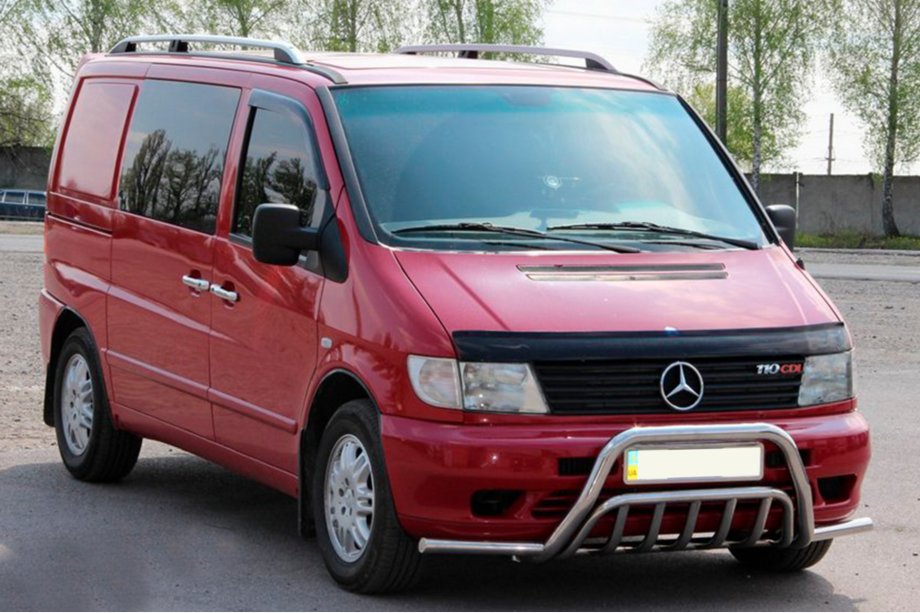 Mercedes Vito W638 1996–2003 Frontbøjle med sidebøjler WT002 Plus (rustfrit stål) Image