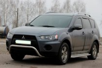 Mitsubishi Outlander 2006–2012 Kængurugitter WT007 (rustfrit stål) foto 2