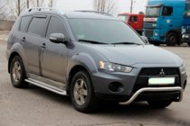 Mitsubishi Outlander 2006–2012 Kængurugitter WT007 (rustfrit stål) foto 4