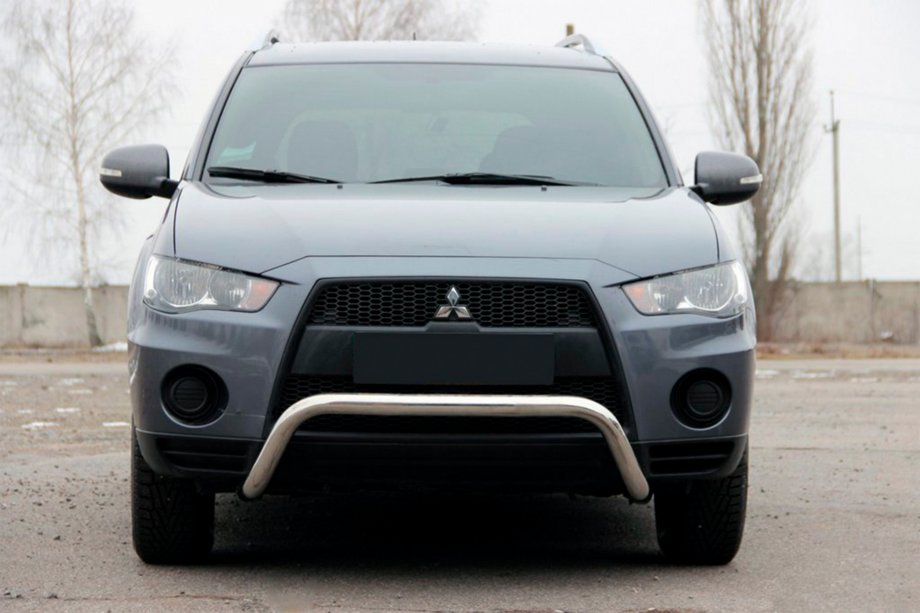 Mitsubishi Outlander 2006–2012 Kængurugitter WT007 (rustfrit stål) Image