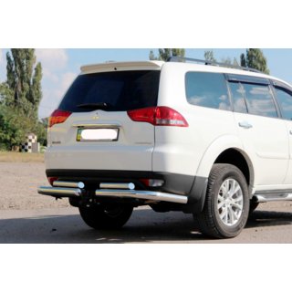 Bageste beskyttelsesbøjle AK003-Special (2 stk., rustfrit stål) Mitsubishi Pajero Sport 2008–2015 foto 1
